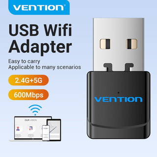 Thiết Bị Kết Nối Wifi Vention USB 2.0 2.4GHz 150Mbps Cho PC / Desktop / Laptop