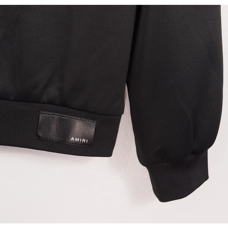 Amiri Áo Khoác Thể Thao Phối Khóa Kéo Thời Trang Năng Động Cho Nam