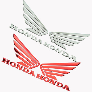 Set 2 miếng dán logo 3d mềm mại trang trí xe mô tô honda 3d