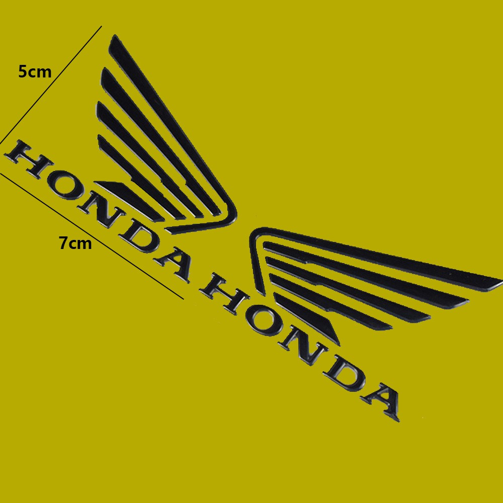 Set 2 Miếng Dán logo 3d Mềm Mại Trang Trí Xe Mô Tô honda 3d