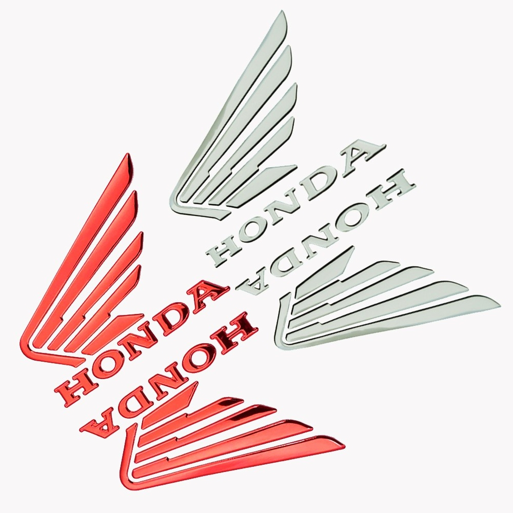 Set 2 Miếng Dán logo 3d Mềm Mại Trang Trí Xe Mô Tô honda 3d