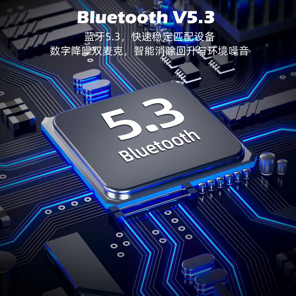 Ezra Tai Nghe Nhét Tai bluetooth Không Dây Siêu Dài Chống Ồn Màn Hình Kỹ Thuật Số Phong Cách Thể Thao