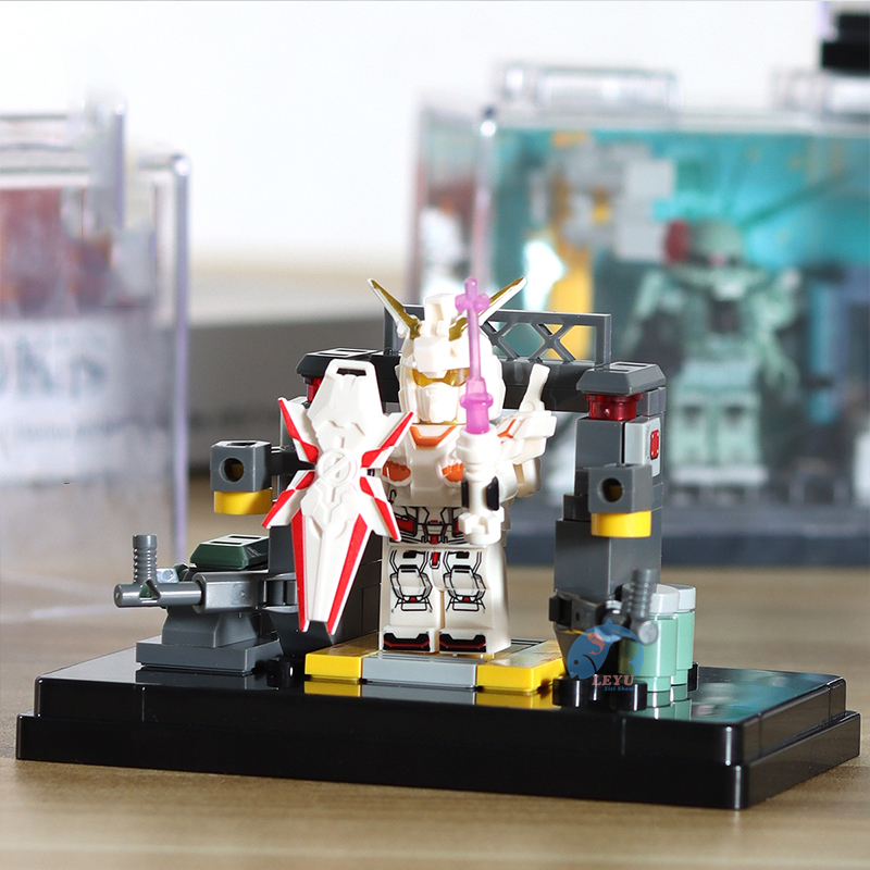 Leyu moc gundam Mô Hình Đồ Chơi 4 Trong 1 Với Hộp Trưng Bày