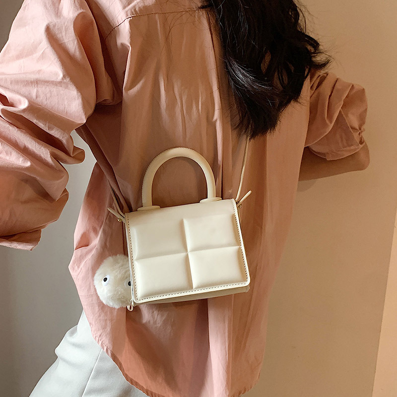 SpringF'lower Túi đeo vai kẻ sọc nhỏ mini cầm tay đa chức năng thời trang bằng da PU