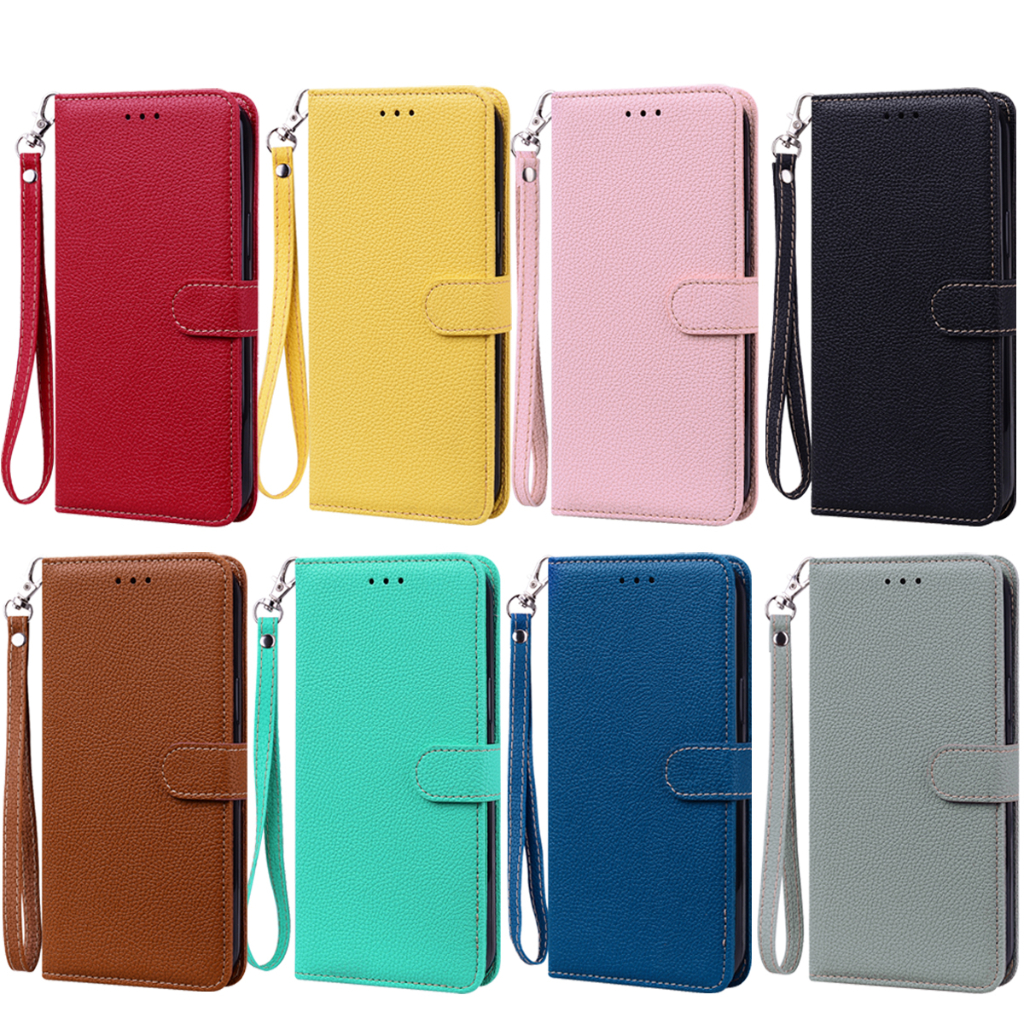 Vỏ Clemence Cho iPhone 14 15 16 Pro Max 17e 16e Flip Case Ví Da PU Mỏng