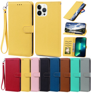 Vỏ Clemence Cho iPhone 14 15 16 Pro Max 17e 16e Flip Case Ví Da PU Mỏng