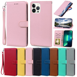 Vỏ Clemence Cho iPhone 14 15 16 Pro Max 17e 16e Flip Case Ví Da PU Mỏng
