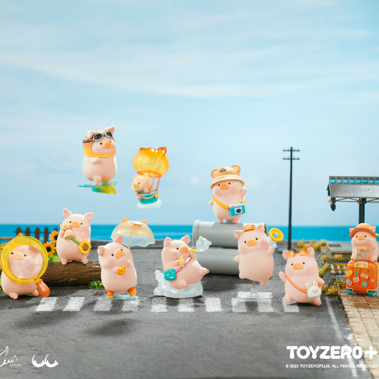 Lulu the Pig Đồ Chơi Búp Bê Hình Chú Heo Du Lịch Đáng Yêu Để Bàn Trang Trí