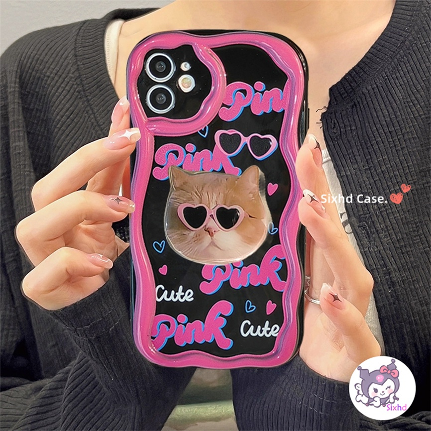 Ốp Lưng Vivo Y02T Y27 Y16 Y02s Y36 Y22 Y21s Y33s Y20 Y20i Y12s Y12A Y20G Y20s Y17 Y15s Y15A Y02 Y35 Y20 Y15 Y12 Y11 Y21 Y95 Y93 Y91 Y50 Y30 V27e V25e sixhd Ốp Điện Thoại Hình Mèo Hoạt Hình In Hình Mèo Holder 3d Cho
