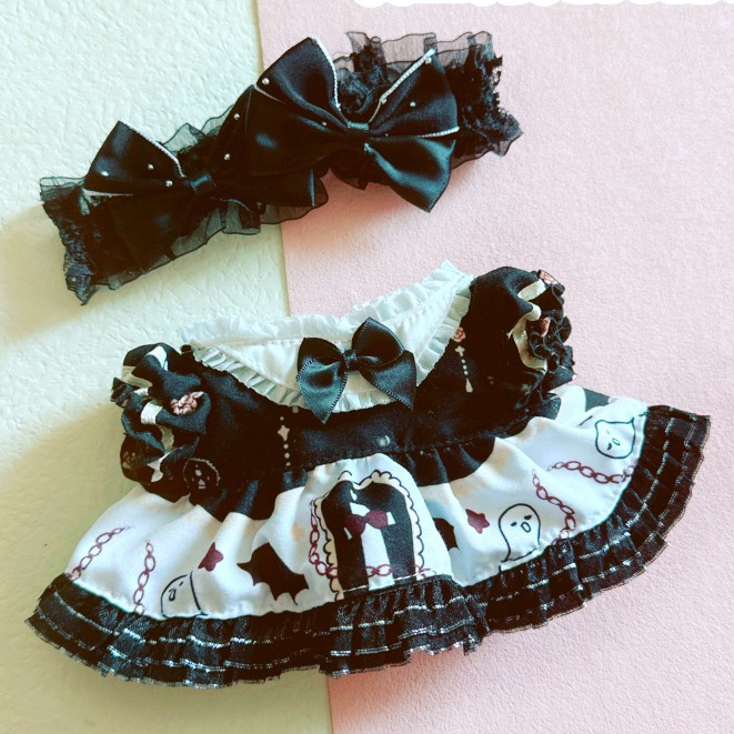 Set Phụ Kiện Đầm Hóa Trang Nhân Vật Hoạt Hình jackson minji haerin Dễ Thương 20cm Làm Quà Tặng halloween