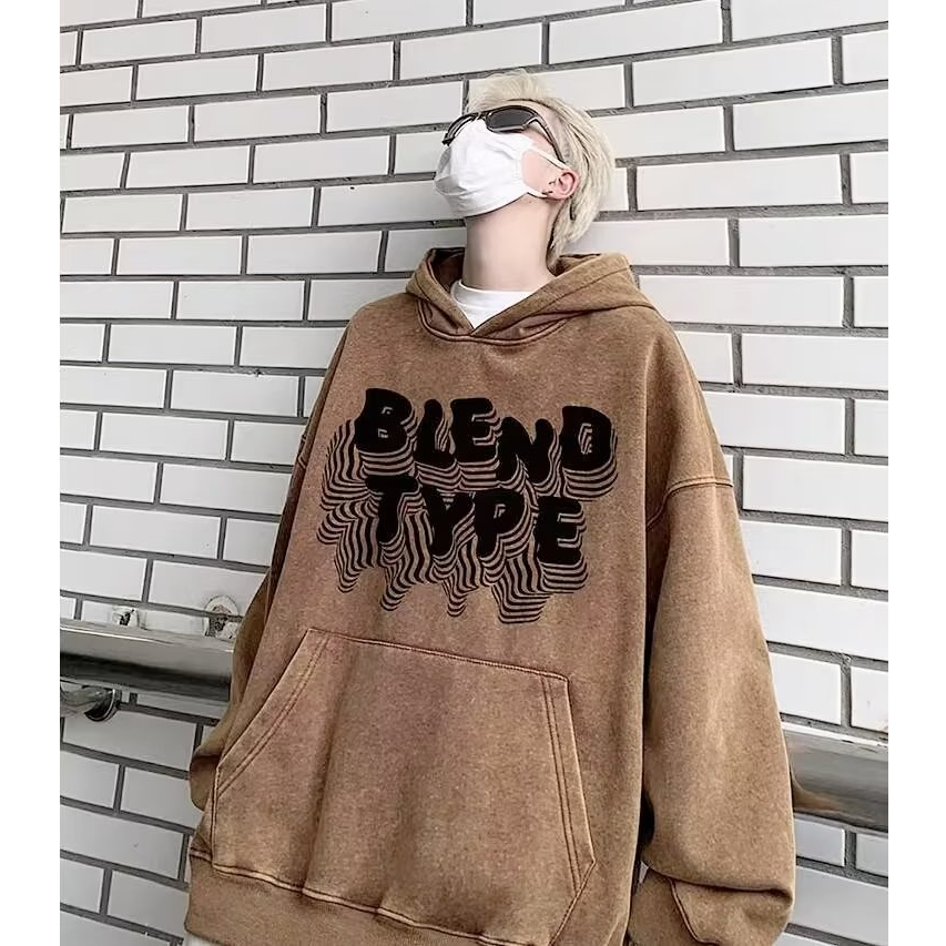 Mới Áo hoodie cotton áo hoodie nữ dày Dáng Rộng In Chữ áo hoodie hoạ tiết Phong Cách hip hop Mỹ Thời Trang áo hoodie form rộng Nam Nữ
