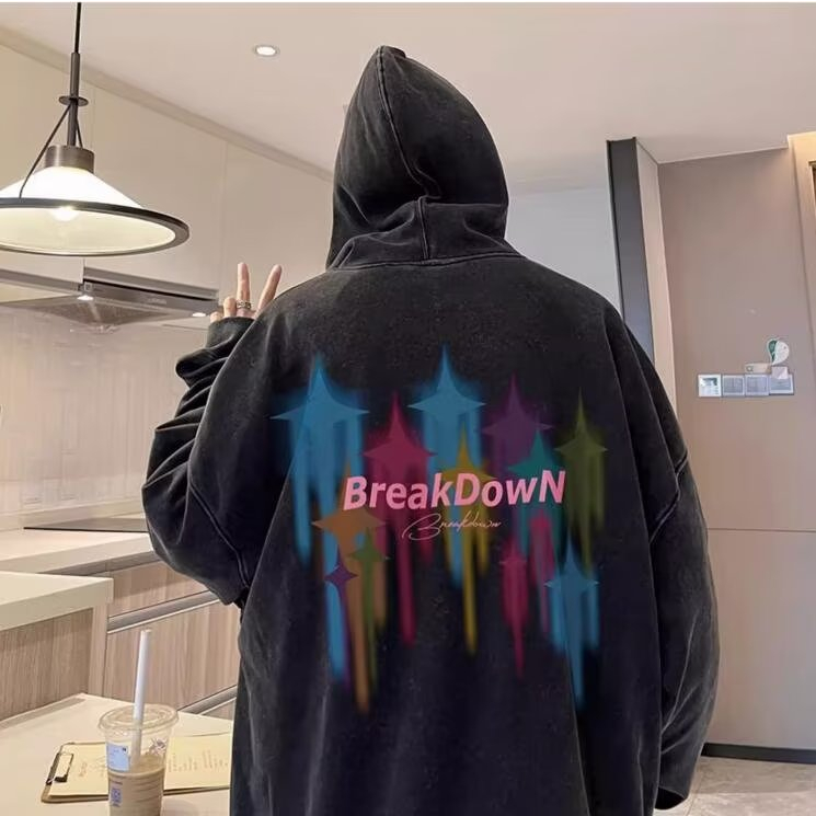 Áo hoodie cotton Tay Dài Dáng Rộng áo hoodie bigsize Phong Cách retro áo hoodie hoạ tiết Thời Trang áo hoodie form rộng Nam Nữ