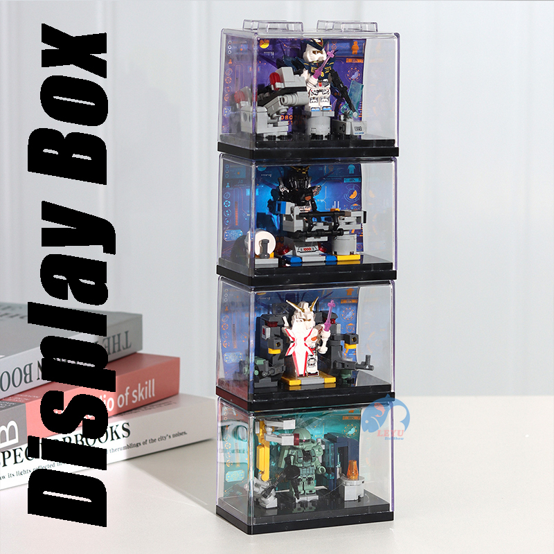 Hộp Đồ Chơi Lắp Ráp Mô Hình gundam 4 Trong 1 Chống Bụi Dành Cho Bé Trai