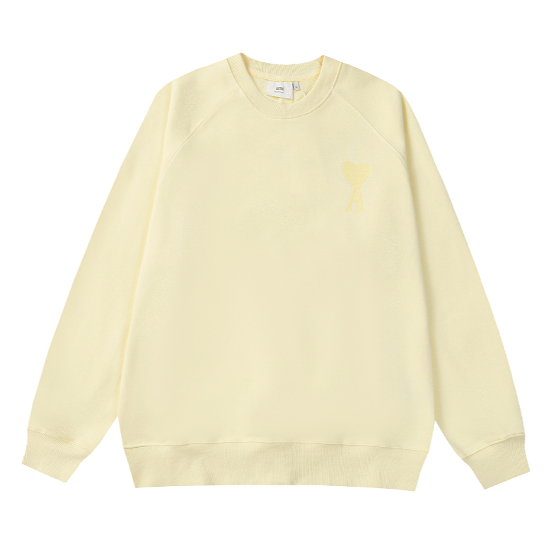 Áo Thun Nỉ Tay Dài Cổ Tròn Thêu Họa Tiết 360g Phong Cách Đường Phố