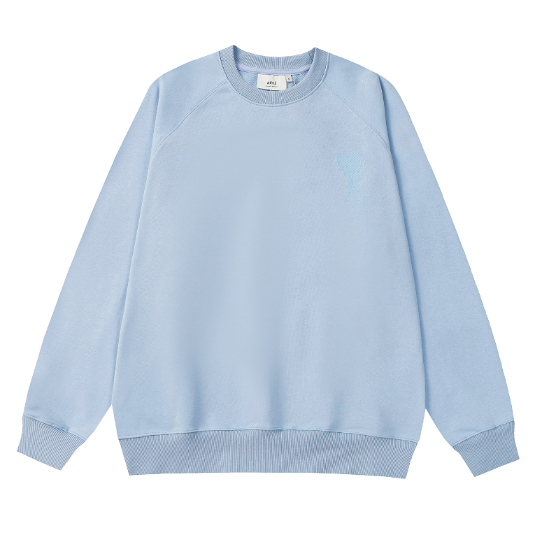 Áo Thun Nỉ Tay Dài Cổ Tròn Thêu Họa Tiết 360g Phong Cách Đường Phố