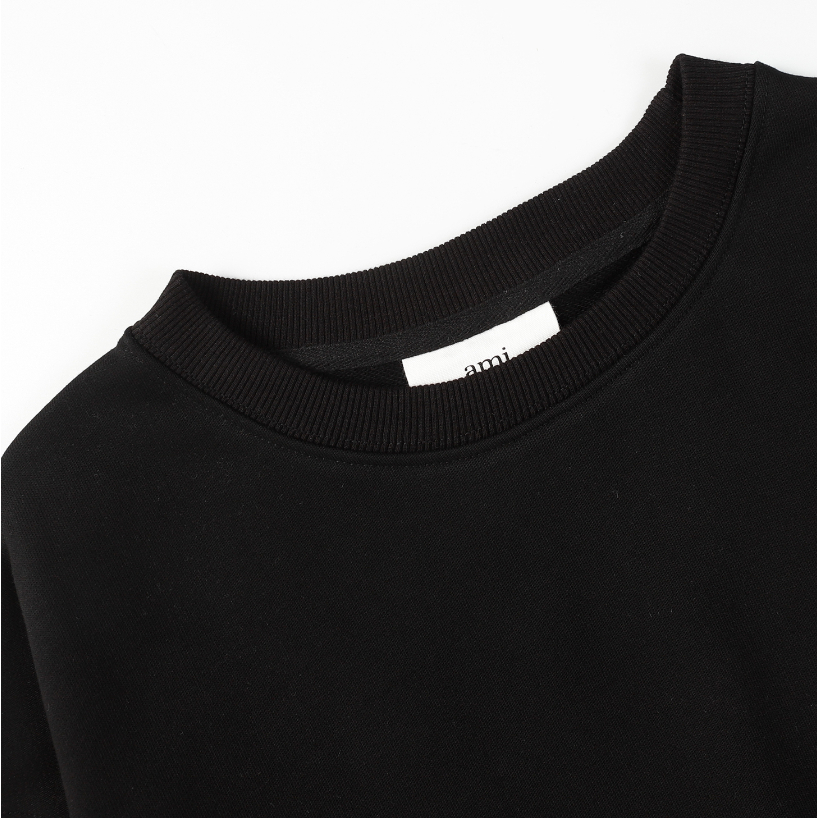 Áo Sweater Dệt Kim Tay Dài Cổ Tròn In Hình Trái Tim 360g Thời Trang Đường Phố Cho Nam Và Nữ