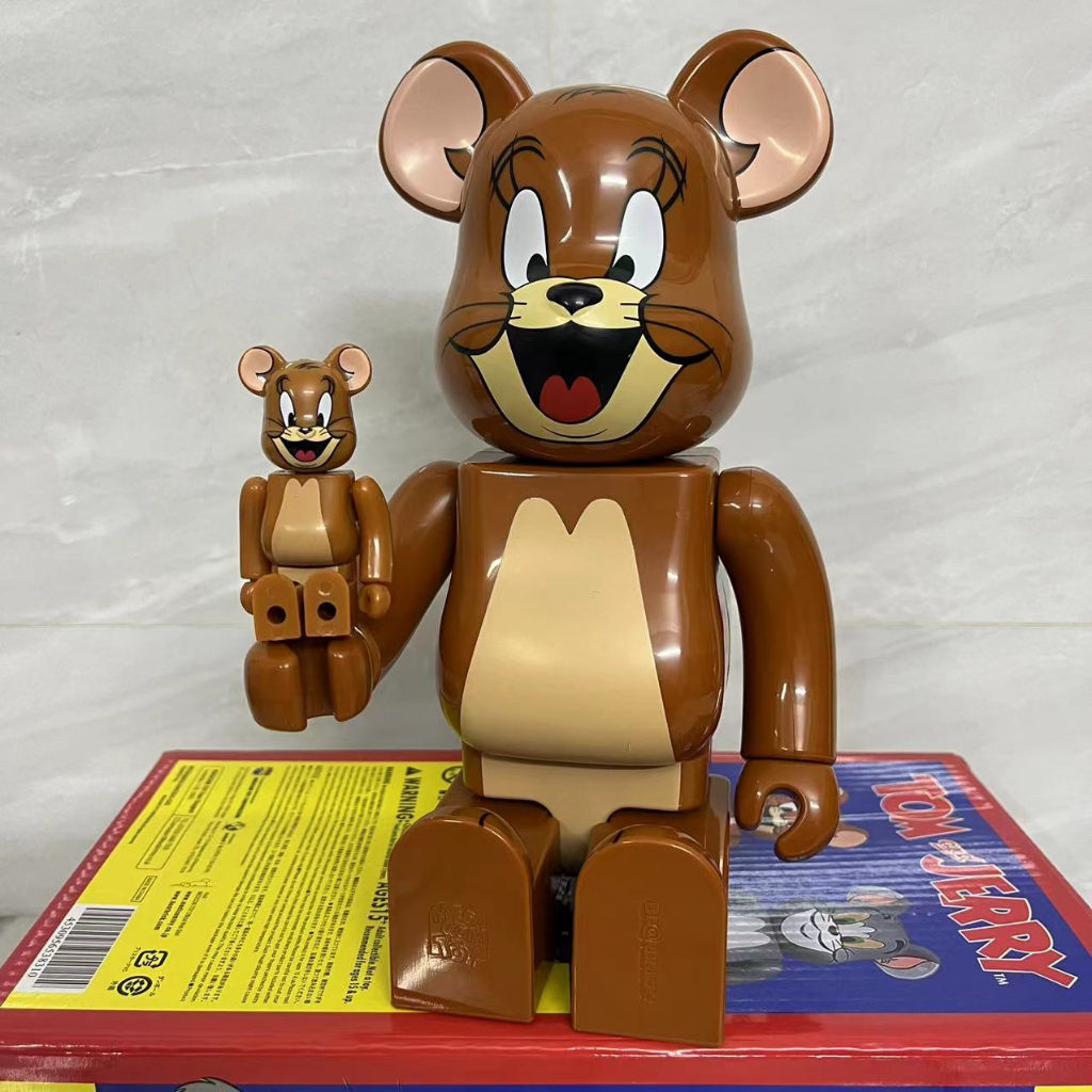 Mô Hình Nhân Vật bearbrick X tom Và jerry - 400% 28 cm & 100% 7cm