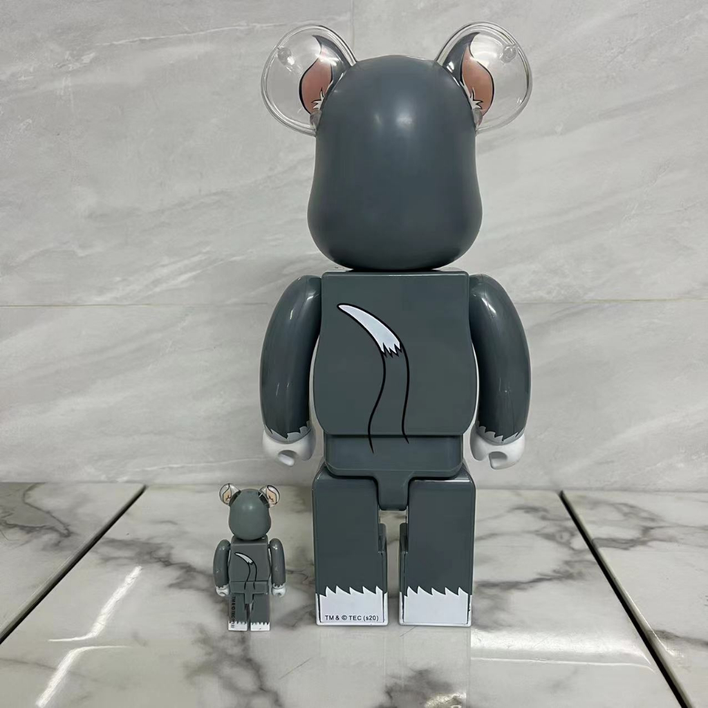 Mô Hình Nhân Vật bearbrick X tom Và jerry - 400% 28 cm & 100% 7cm