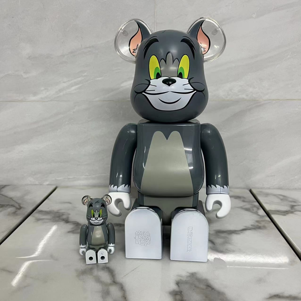 Mô Hình Nhân Vật bearbrick X tom Và jerry - 400% 28 cm & 100% 7cm