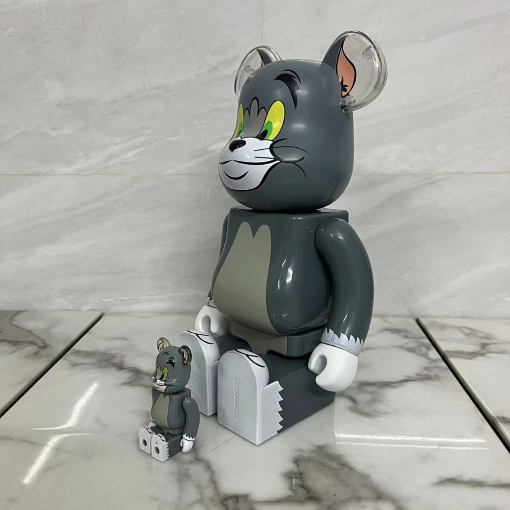 Mô Hình Nhân Vật bearbrick X tom Và jerry - 400% 28 cm & 100% 7cm