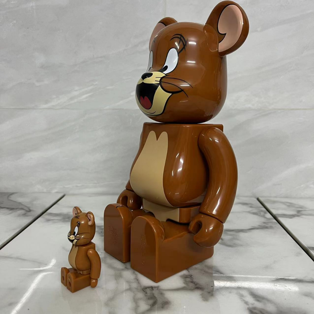 Mô Hình Nhân Vật bearbrick X tom Và jerry - 400% 28 cm & 100% 7cm