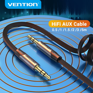 Cáp Vention Aux 3.5 Mm Âm Thanh Hifi Dây Phẳng Chuyển Đổi Cho Máy Tính Bảng