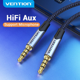 Dây Cáp Âm Thanh VENTION Hai Đầu Giắc Cắm 3.5mm Vỏ Bện Dành Cho Tai Nghe/Xe Hơi/Karaoke/Laptop