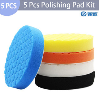 Bộ 5 miếng lót đánh bóng cho xe đánh bóng bọt biển đánh bóng 3 / 4 / 5 / 6 / 7 inch miếng bọt biển đánh bóng mới và chất lượng cao