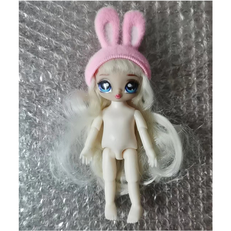 Mũ Đội Đầu Búp Bê 1 / 12 Kèm Tai Mèo mini lol Không Thể Tháo Rời