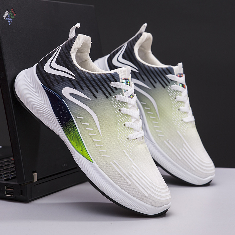 Giày Nam Mùa Hè 2023 Mới Hợp Thời Trang Thể Thao Nam Thoáng Khí Chạy Bộ Nam Giày Bố Giày Học Sinh