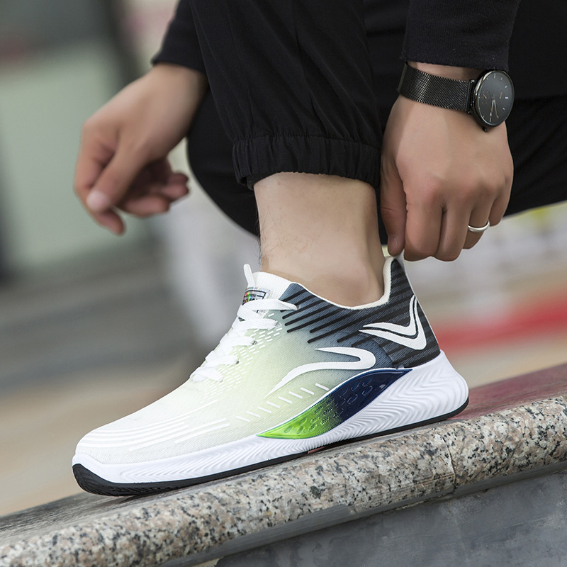 Giày Nam Mùa Hè 2023 Mới Hợp Thời Trang Thể Thao Nam Thoáng Khí Chạy Bộ Nam Giày Bố Giày Học Sinh