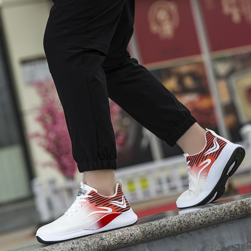 Giày Nam Mùa Hè 2023 Mới Hợp Thời Trang Thể Thao Nam Thoáng Khí Chạy Bộ Nam Giày Bố Giày Học Sinh