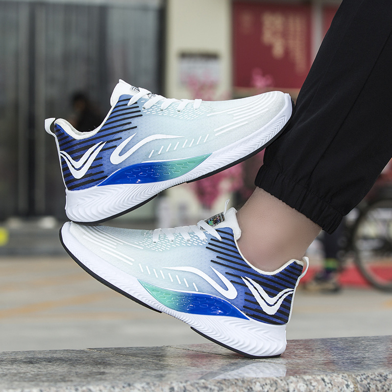 Giày Nam Mùa Hè 2023 Mới Hợp Thời Trang Thể Thao Nam Thoáng Khí Chạy Bộ Nam Giày Bố Giày Học Sinh
