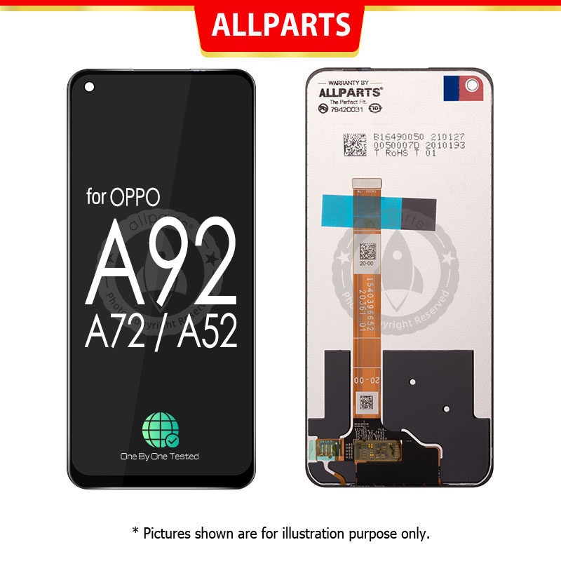 ALLPARTS Màn Hình Thay Thế Cho điện thoại OPPO A72 A52 A92 4G CPH2061 CPH2067 CPH2059 Liền Khung Man Hinh Zin