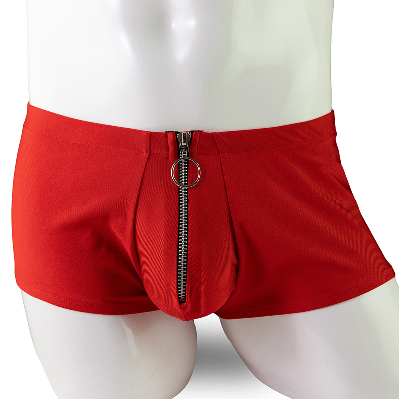 Quần Lót boxer Lưng Thấp Thoáng Khí Có Khóa Kéo Phía Trước Quyến Rũ Cho Nam