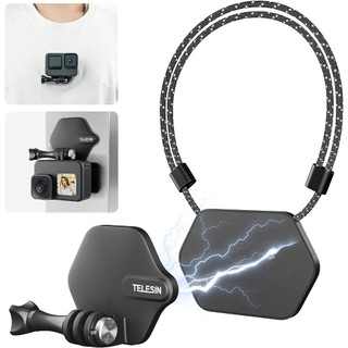 TELESIN 360° Gắn ngực từ tính + Dây đeo cổ Vòng cổ Dây buộc cho DJI ACTION 5 PRO / 4 / 3 Dây đeo thân xe Phụ kiện gắn ống thuyền đính kèm cho GoPro Max Mini Hero 13