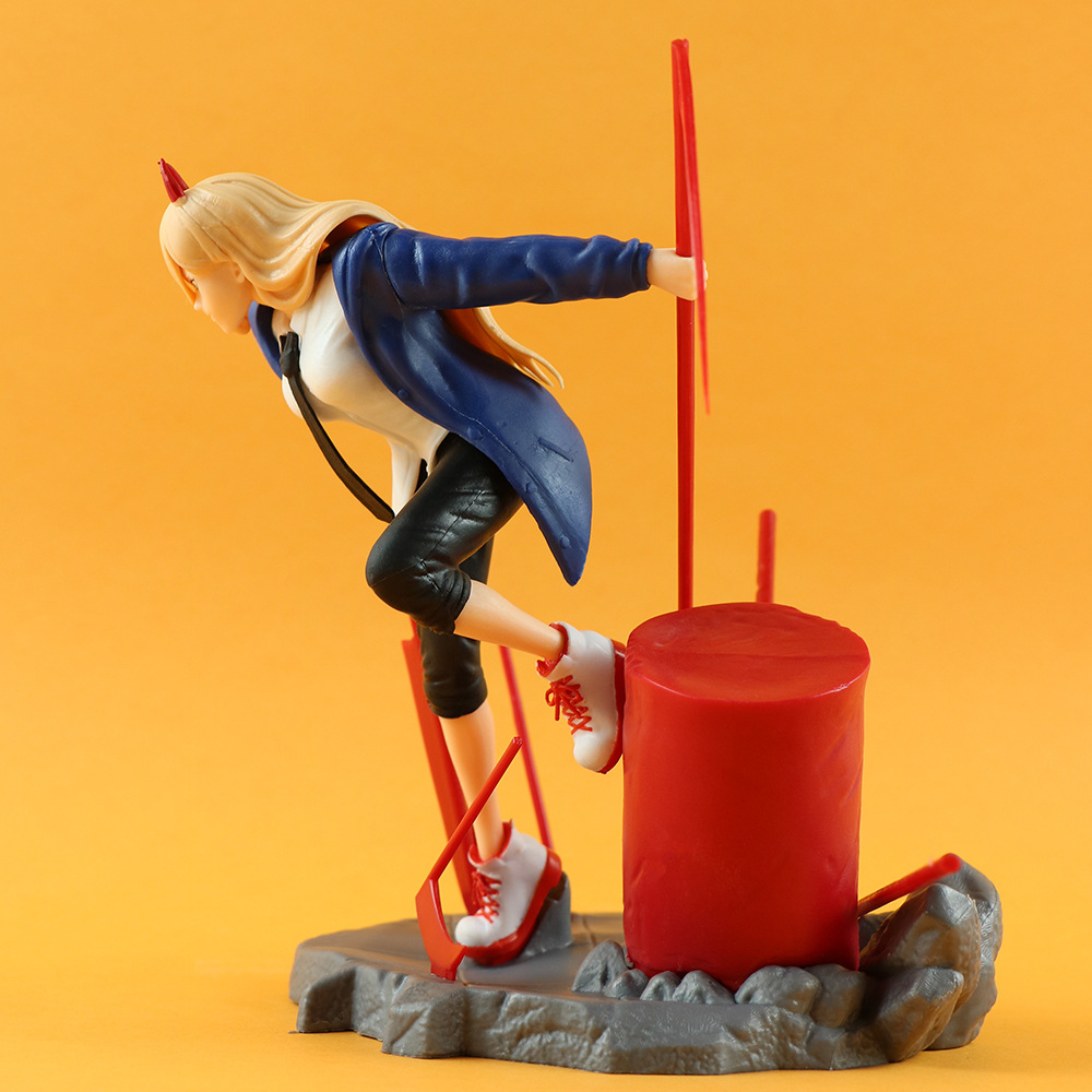 Mô Hình Nhân Vật anime chainsaw man pochita denji power 19cm Bằng pvc