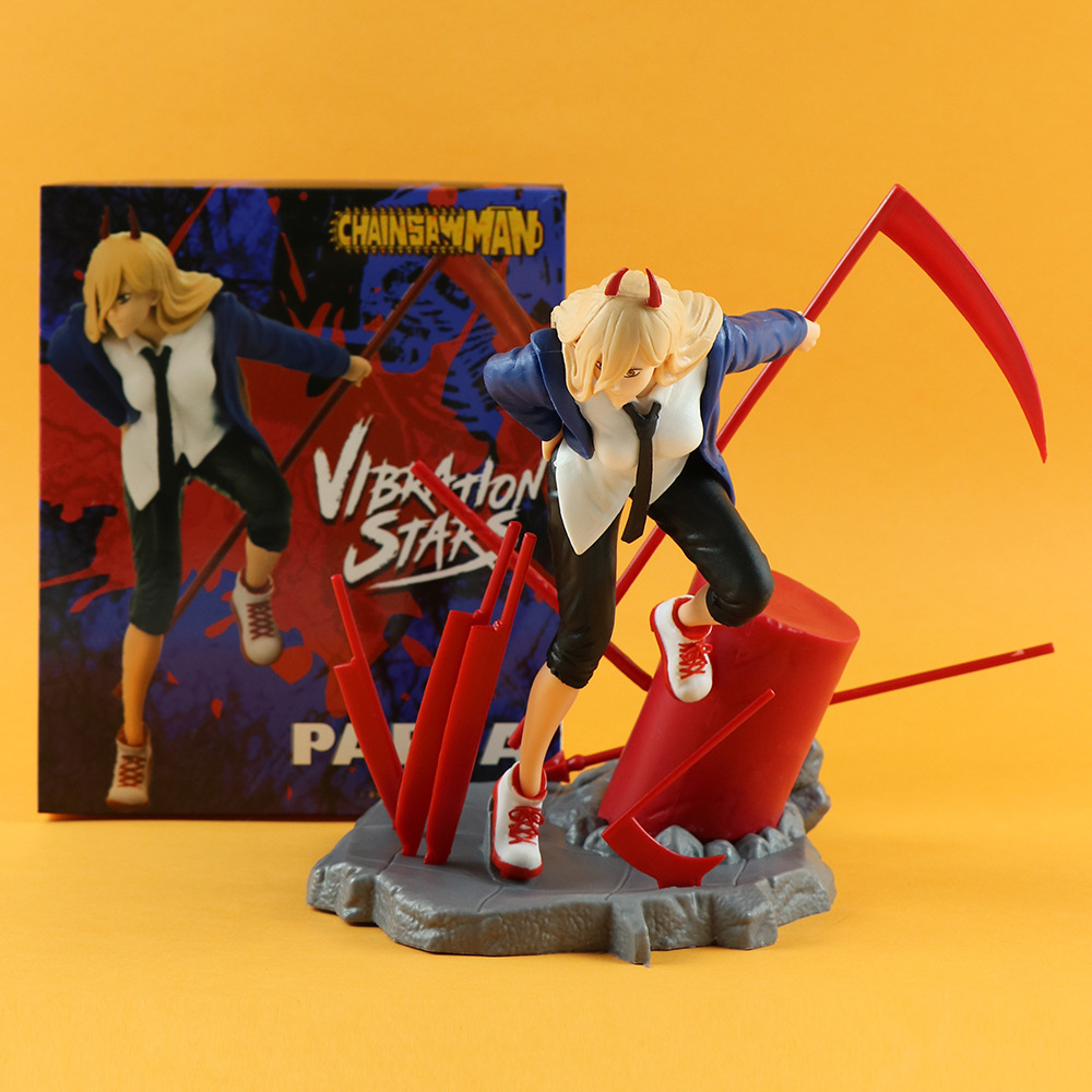Mô Hình Nhân Vật anime chainsaw man pochita denji power 19cm Bằng pvc