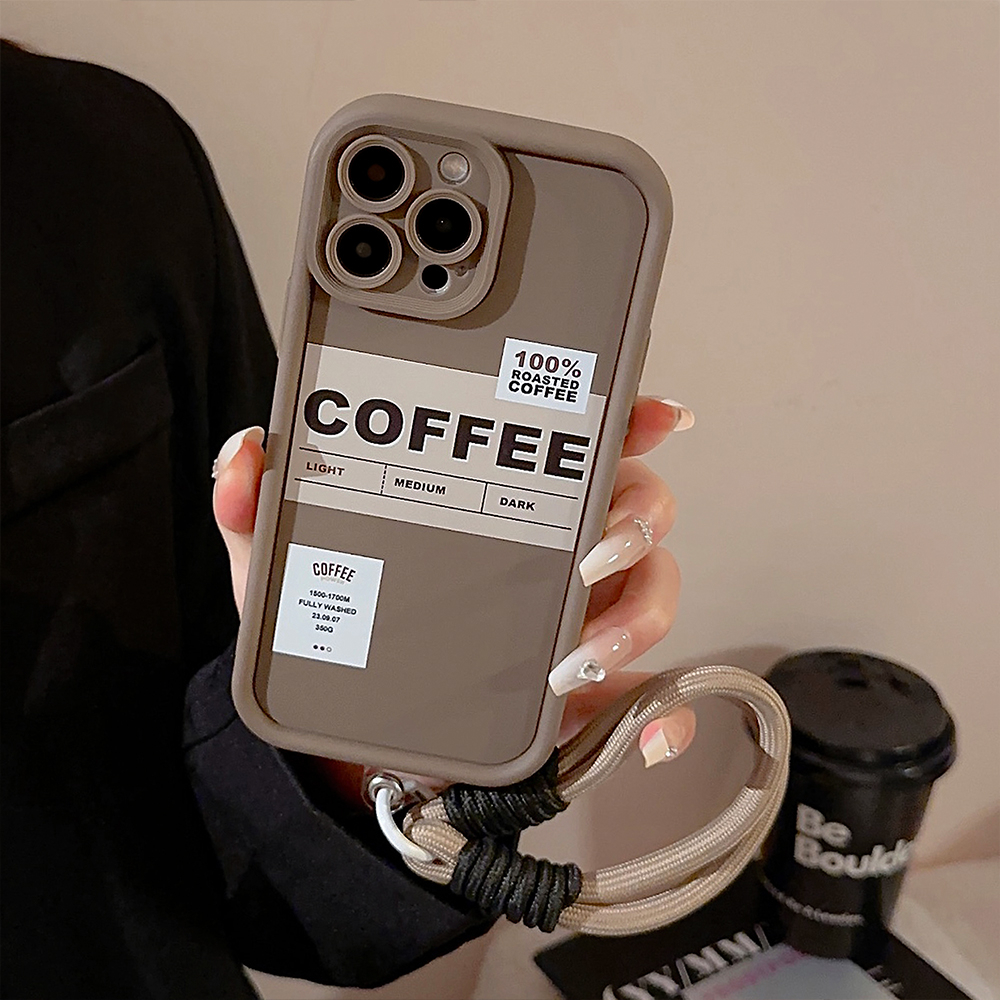 Thời Trang Ốp Điện Thoại Chống Sốc Màu Cà Phê Cho iphone 15promax / 15pro / 15 / 14promax / 14pro / 14 / 13promax / 13pro / 13 / 12 / 11 / xs / 8p / 7