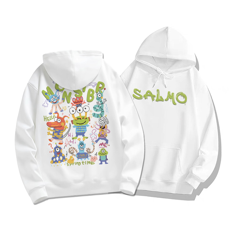 Áo hoodie nữ đen bigsize local brand SALMO unisex 100%Cotton