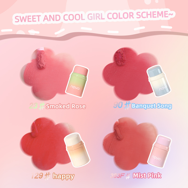 Novo Son Kem Màu Lì Lâu Trôi Không Dính Cốc Chống Thấm Nước no.5843