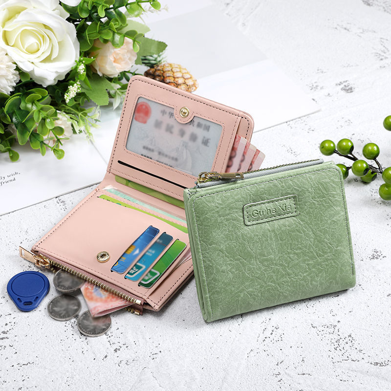 Ví Ngắn Phong Cách retro Âu Mỹ Cho Nữ