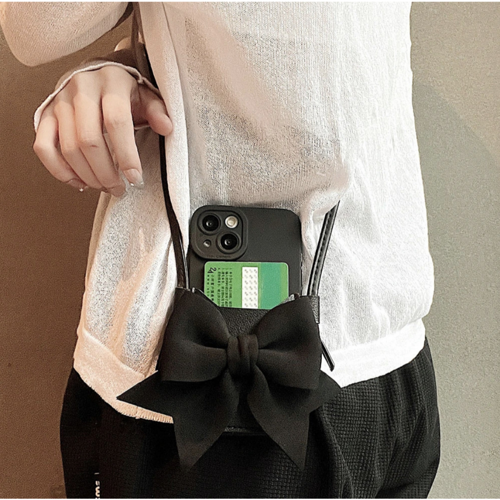 Đen Ốp Điện Thoại silicone Mềm Có Dây Đeo Cho iphone15promax 14 13pro 11 12pro xsmax x / xs 7 / 8plus xr se2 6s