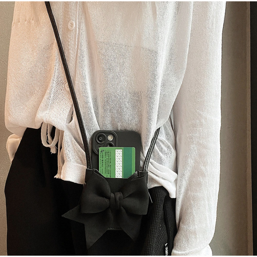 Đen Ốp Điện Thoại silicone Mềm Có Dây Đeo Cho iphone15promax 14 13pro 11 12pro xsmax x / xs 7 / 8plus xr se2 6s