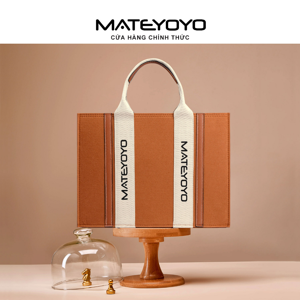 Mateyoyo Túi tote Vải Nỉ Sức Chứa Lớn