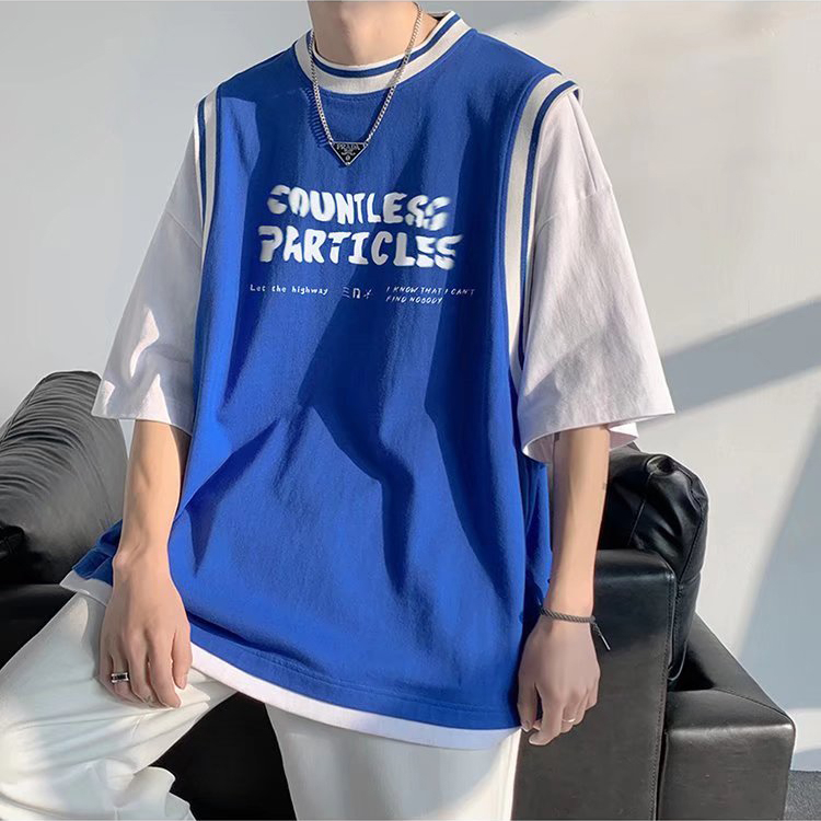 ✦AFFLIGA✦Áo Thun Nam Ngắn Tay In Chữ Phong Cách Hàn Quốc Thời Trang Cho Áo Phông Rộng Nữ Simple Bigsize Unisex T shirt