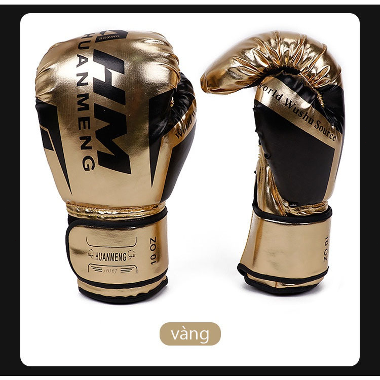 Sẵn sàng tại VN ✔ Găng Tay Boxing  Võ Sĩ Quyền Anh Chuyên Nghiệp