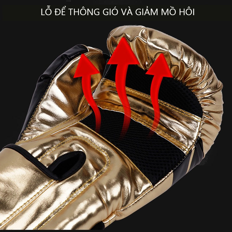 Sẵn sàng tại VN ✔ Găng Tay Boxing  Võ Sĩ Quyền Anh Chuyên Nghiệp