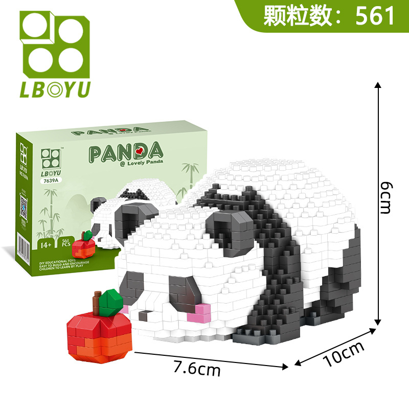 Bộ Đồ Chơi Khối Xây Dựng Hình Gấu Trúc Dễ Thương