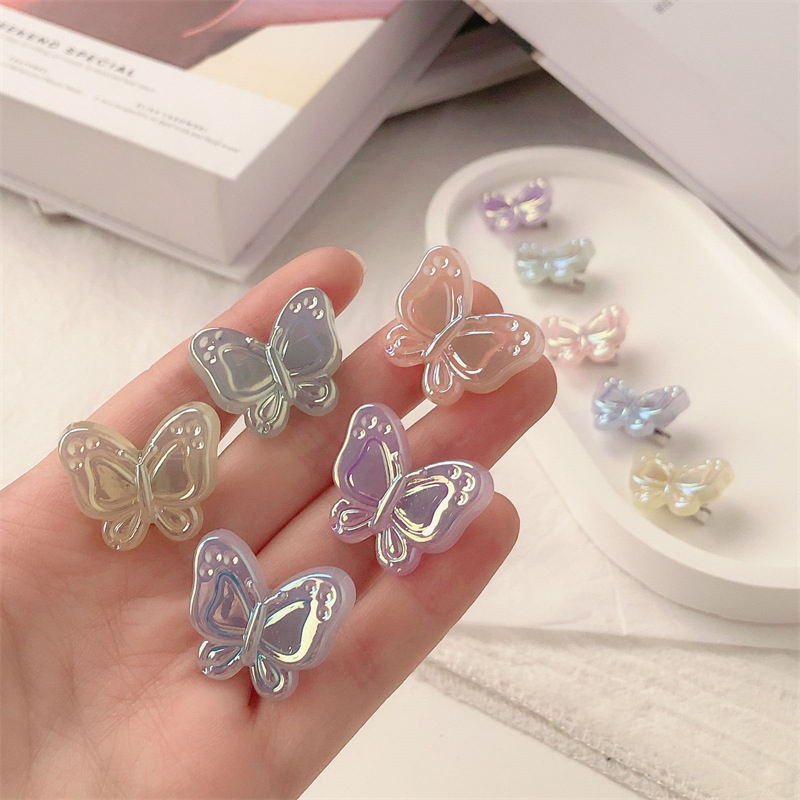 Miumiua🔮Kẹp Tóc Hình Bướm Nhiều Màu Dễ Thương Cho Nữ